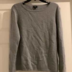 Talbots gray pure cashmere sweater